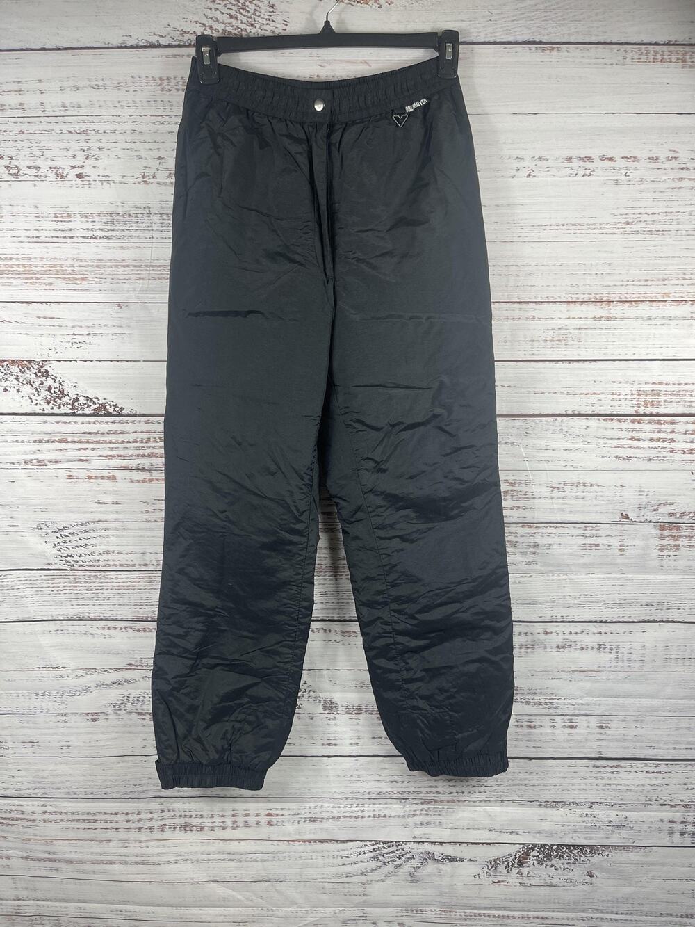 Obermeyer Snow Pants Women's 12 Black Elastic Waist Insulated Ski Winter Tapered